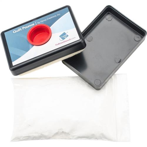 Quilt Pounce Pad with White Wash Out Chalk