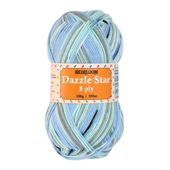 Heirloom Dazzle Star 8 Ply Knitting Yarn