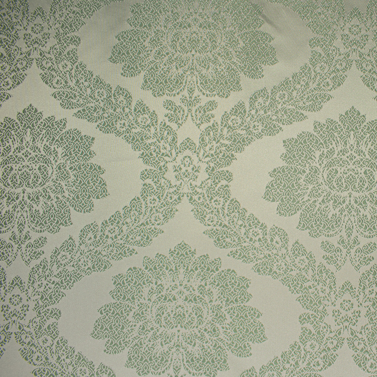 Reversible Floral Jacquard Brocade Suiting/Upholstery Fabric in Sage/Cream