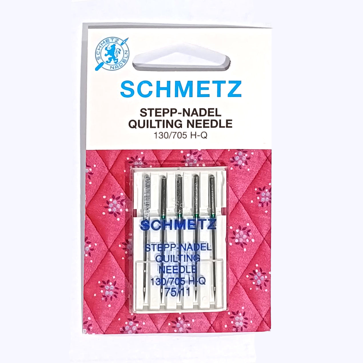 Schmetz Sewing Machine Needles Quilting 75/11 - 5 Per Cassette