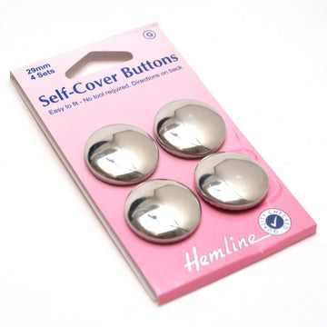 BUTTONS - SELF COVERED METAL 29MM