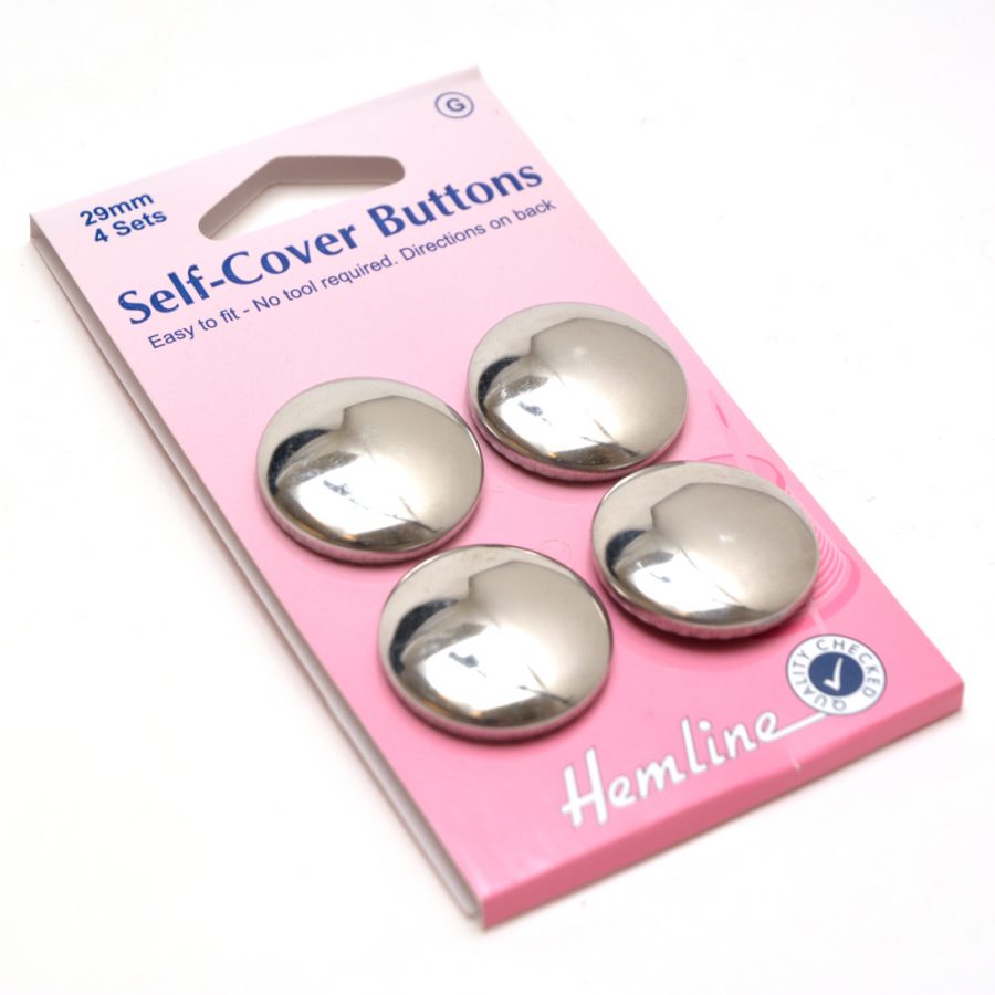 BUTTONS - SELF COVERED METAL 29MM