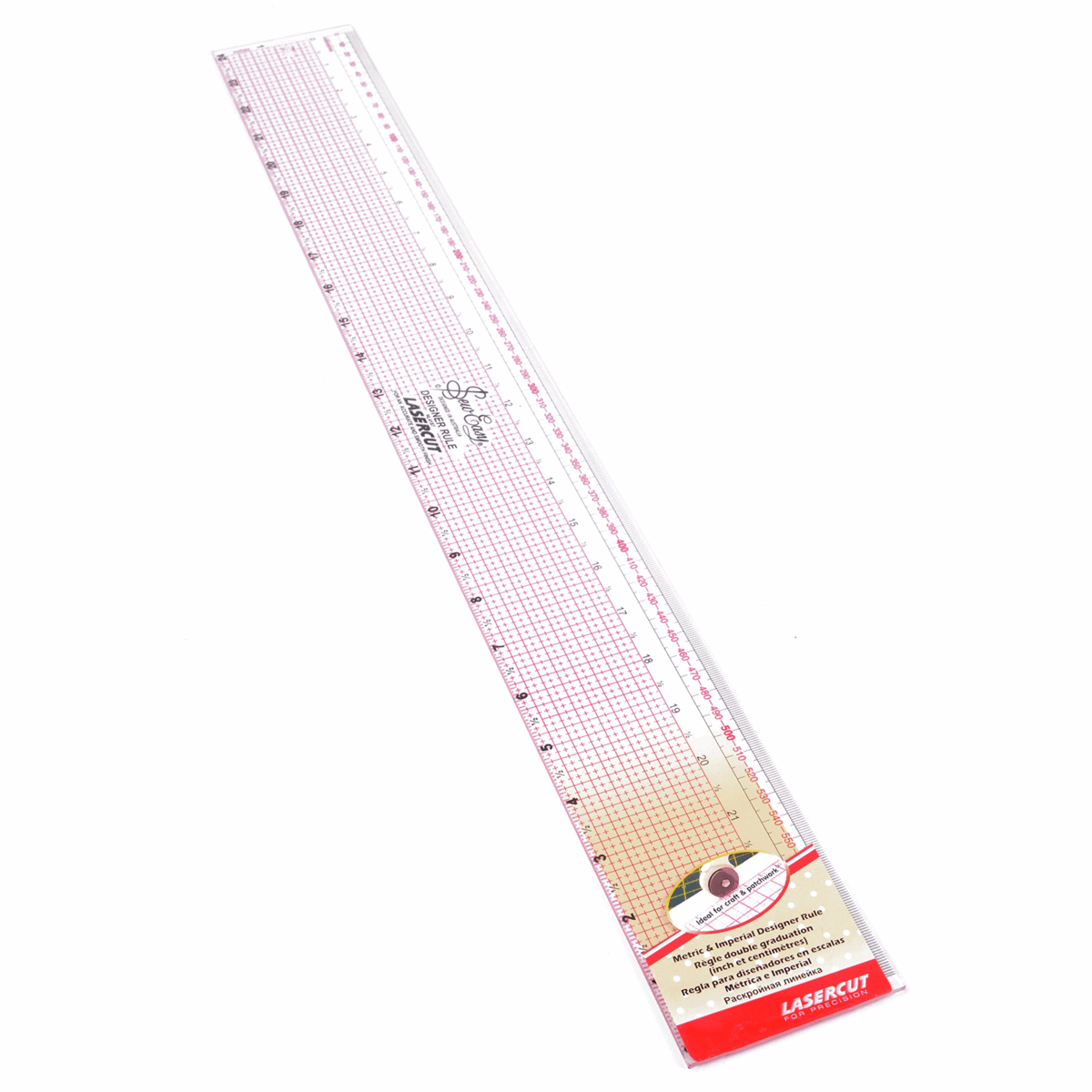 Sew Easy Imperial and Metric Designer Dressmaking Ruler 24" x 3"