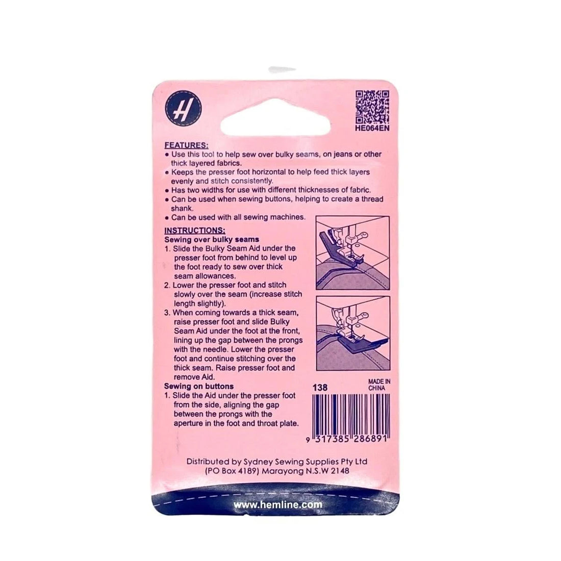 Hemline Bulky Seam Aid Jumper