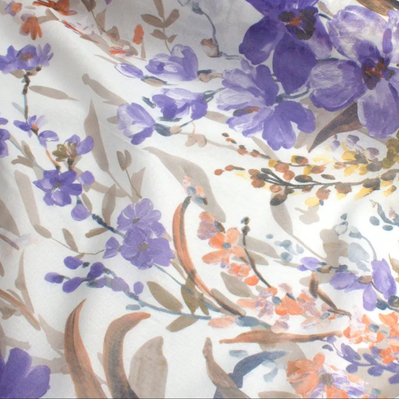 280CM Wide Spring Meadow Floral Printed Curtaining/Upholstery Fabric