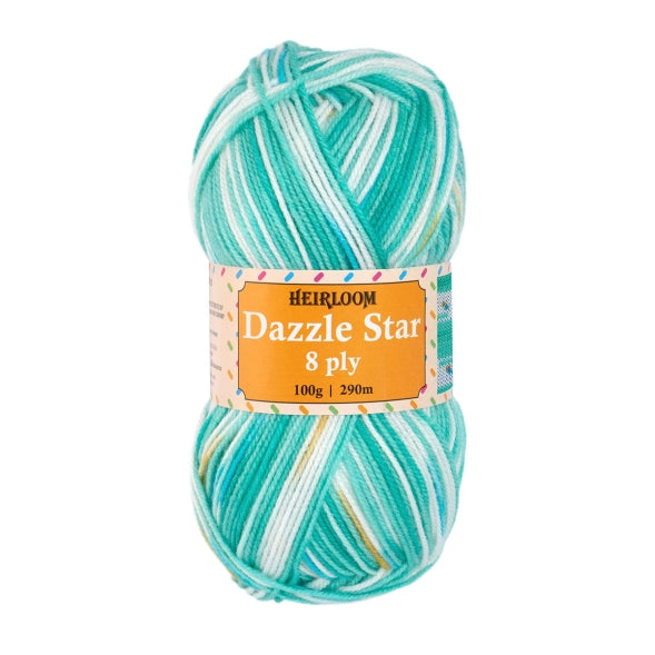 Heirloom Dazzle Star 8 Ply Knitting Yarn