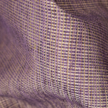 Textured Chenille Upholstery Fabric in Dark Purple