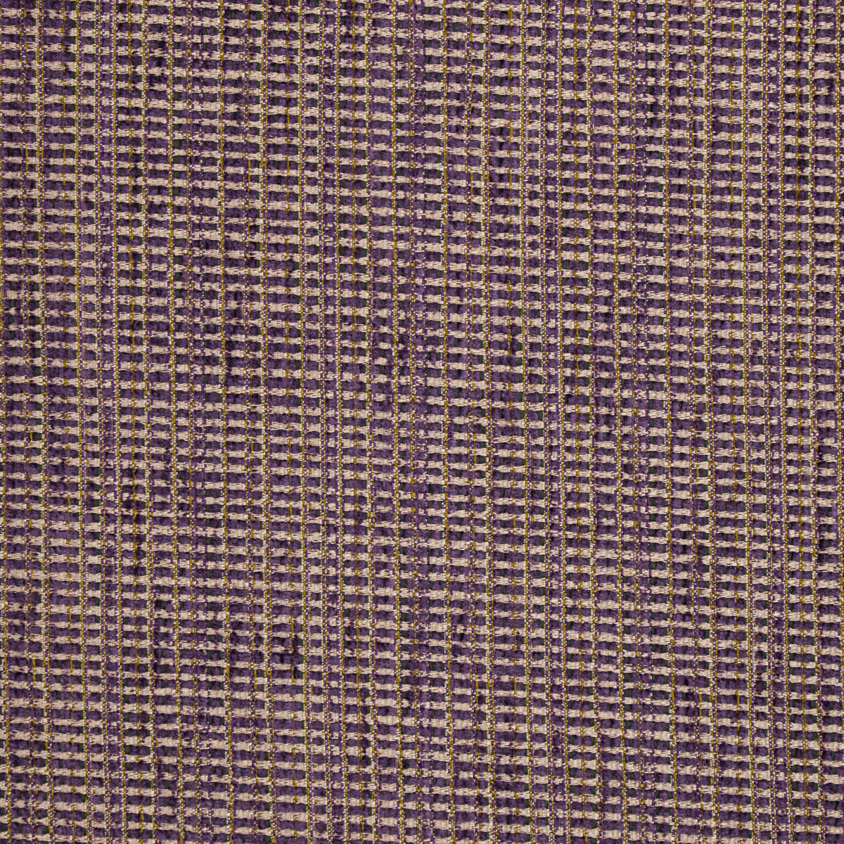 Textured Chenille Upholstery Fabric in Dark Purple
