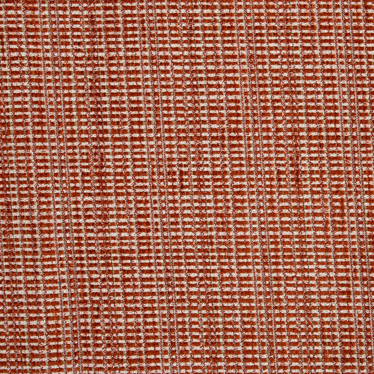 Textured Chenille Upholstery Fabric in Orange