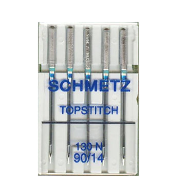 Schmetz Sewing Machine Needles Topstitch 90/14 - 5 Per Cassette