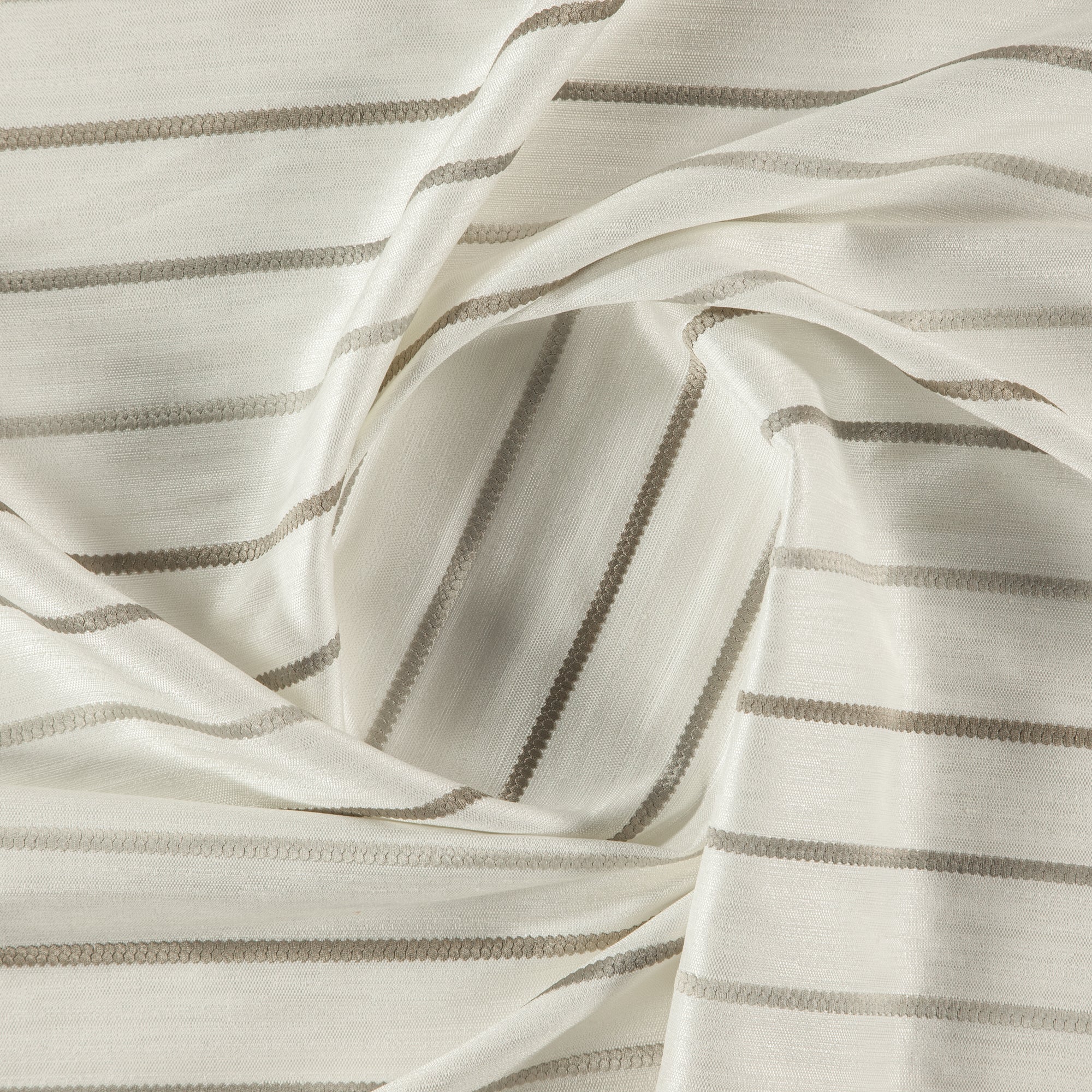 Darwin by Zepel - Curtaining/Upholstery Linen-Look Stripes Jacquards