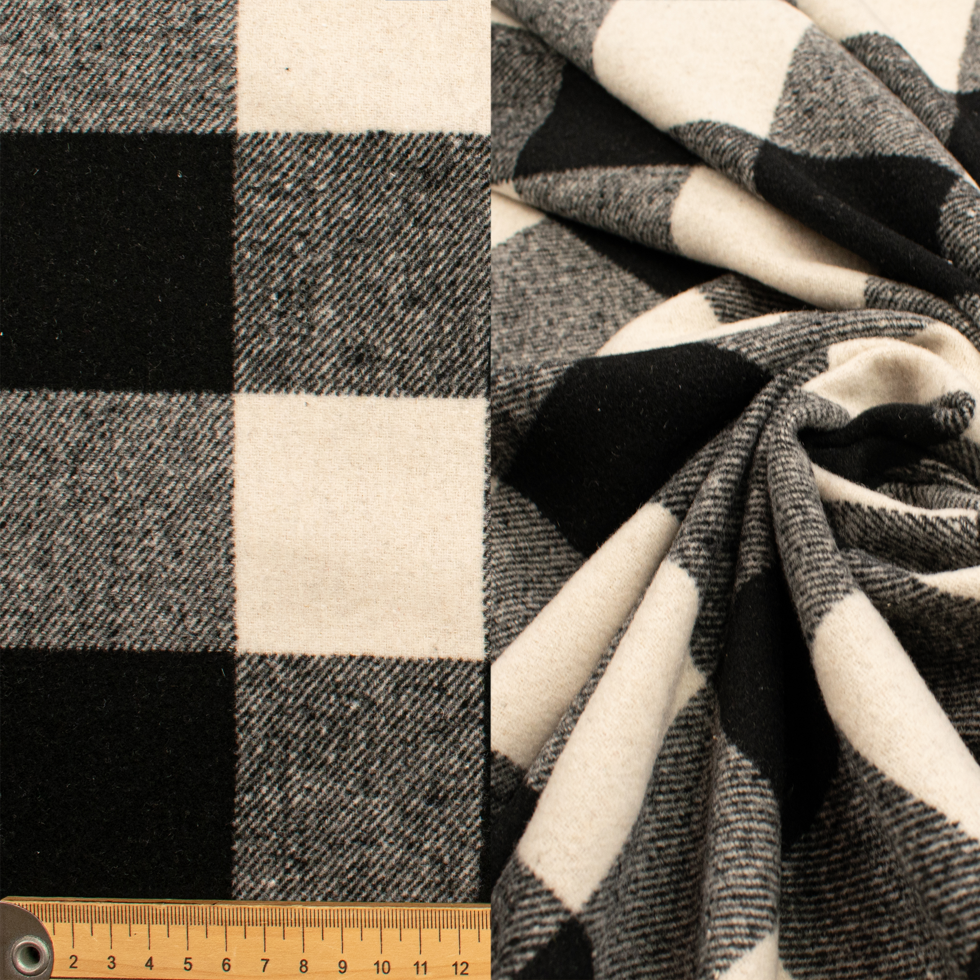 Wool Melton Checks