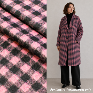Wool Melton Checks Design WM11