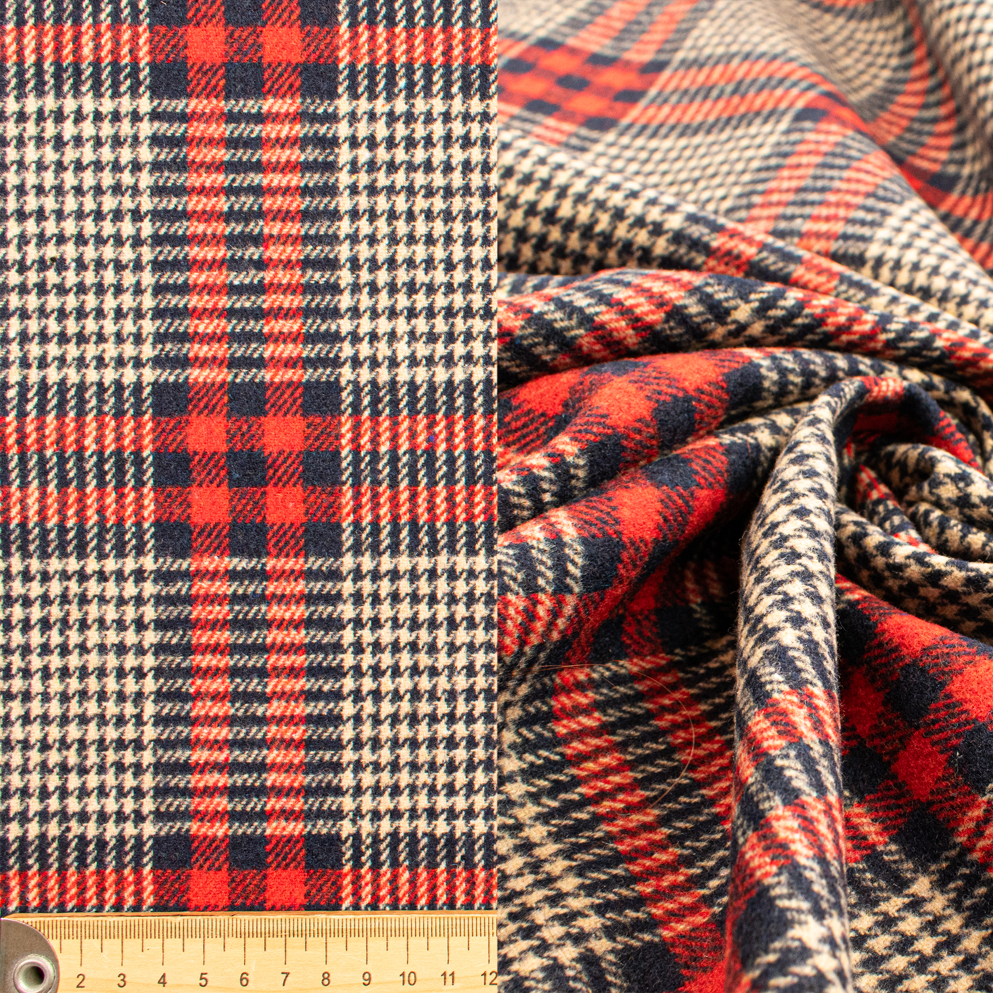 Wool Melton Checks