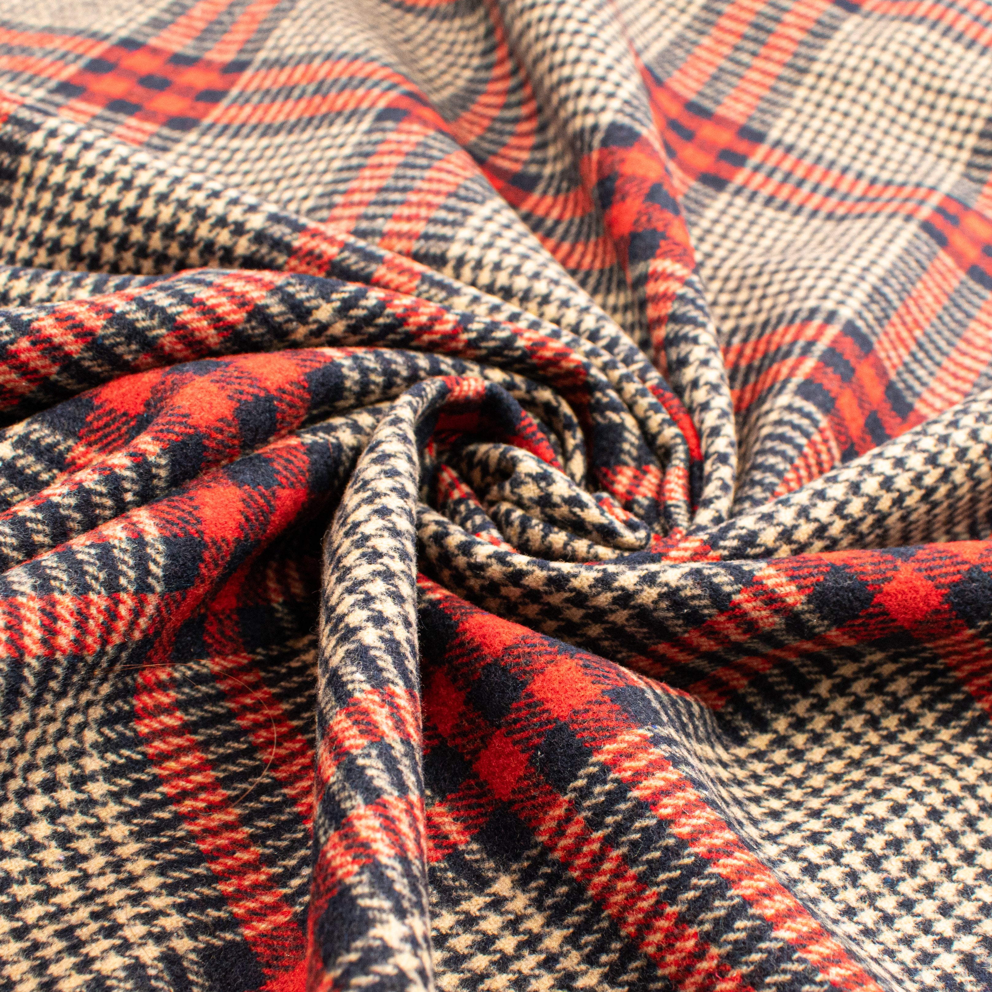 Wool Melton Checks Design WM13