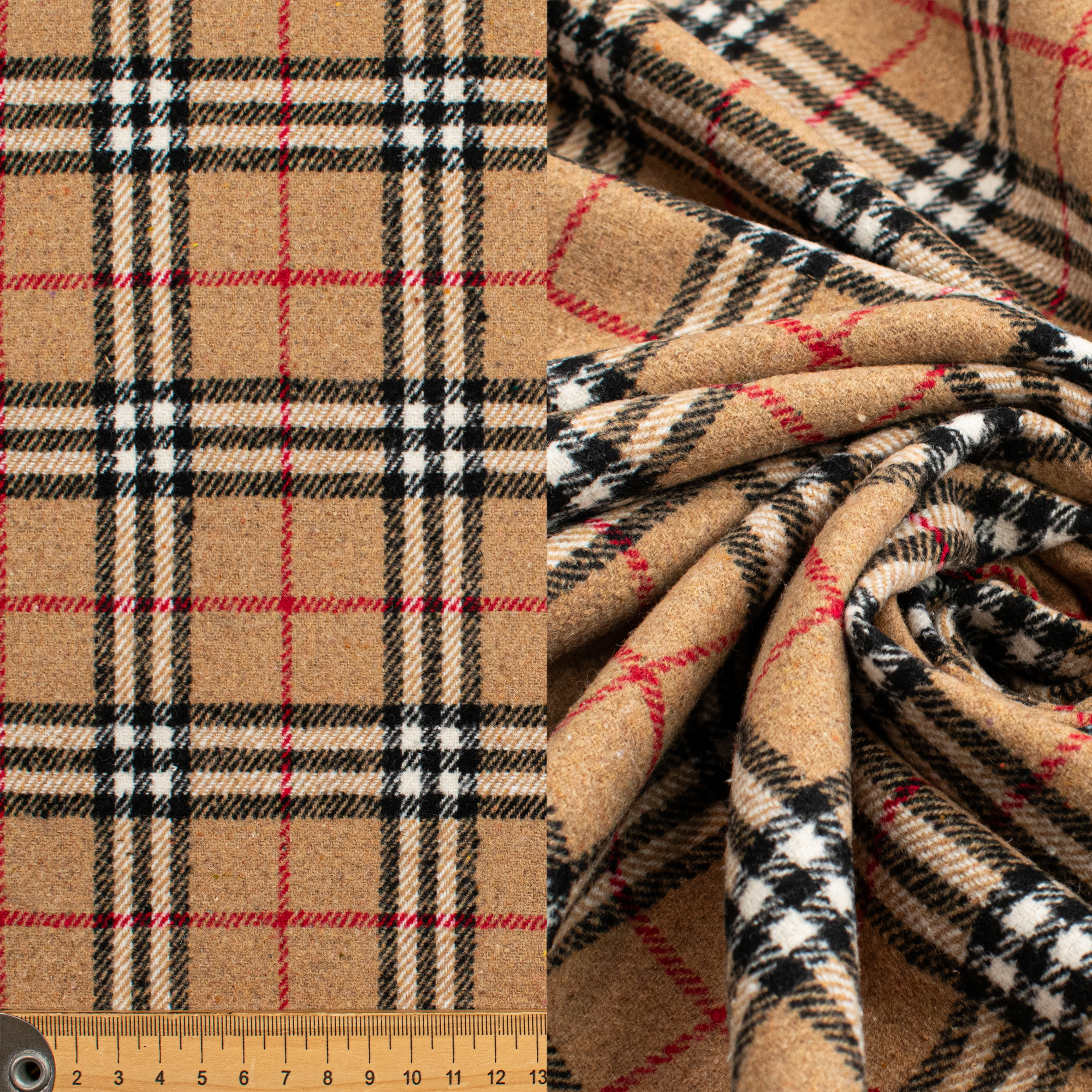 Wool Melton Checks