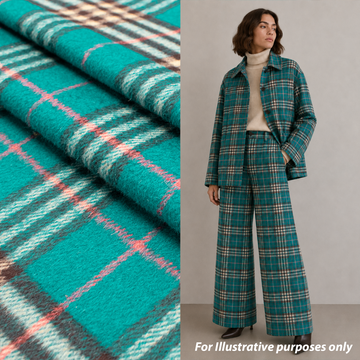 Wool Melton Checks Design WM44