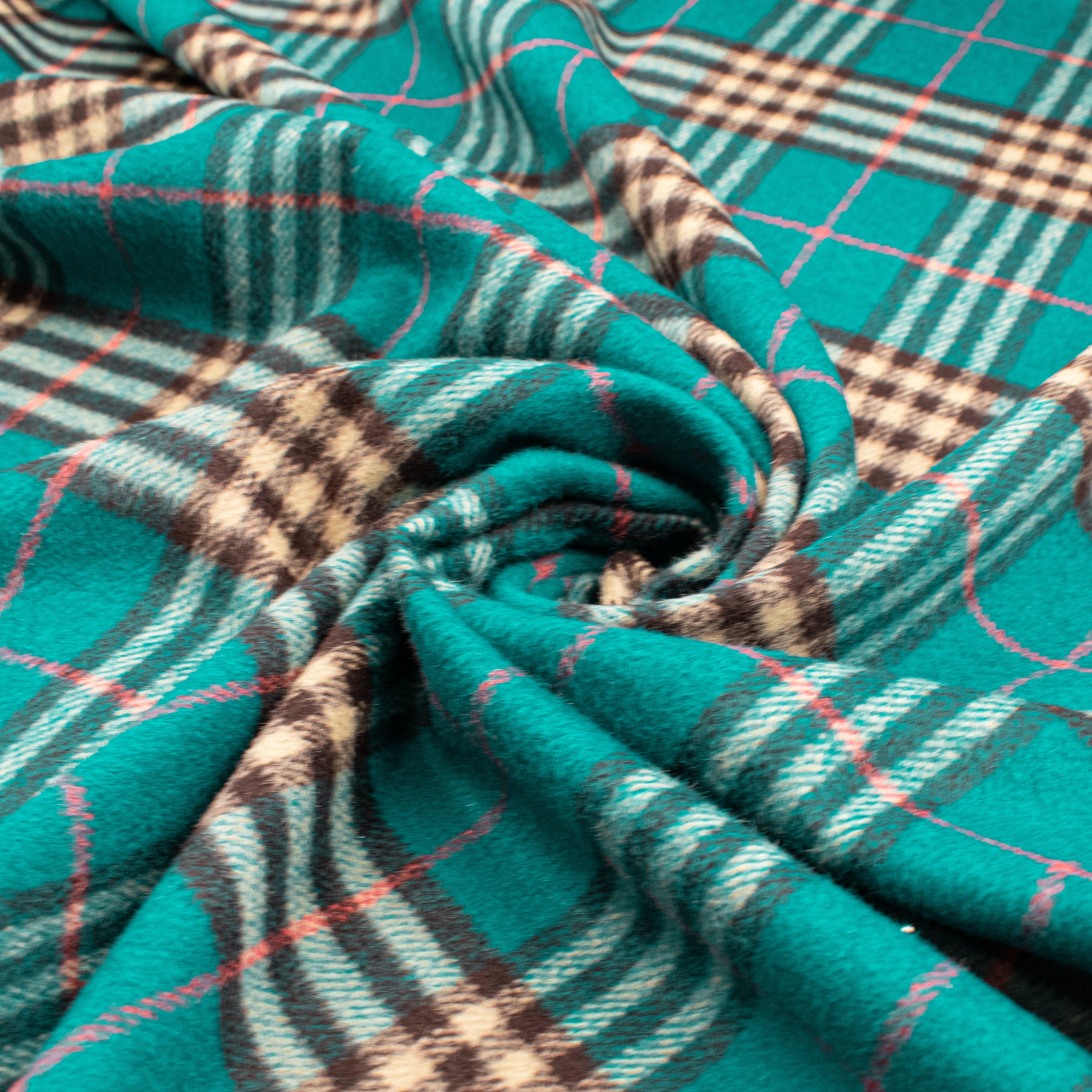 Wool Melton Checks Design WM44