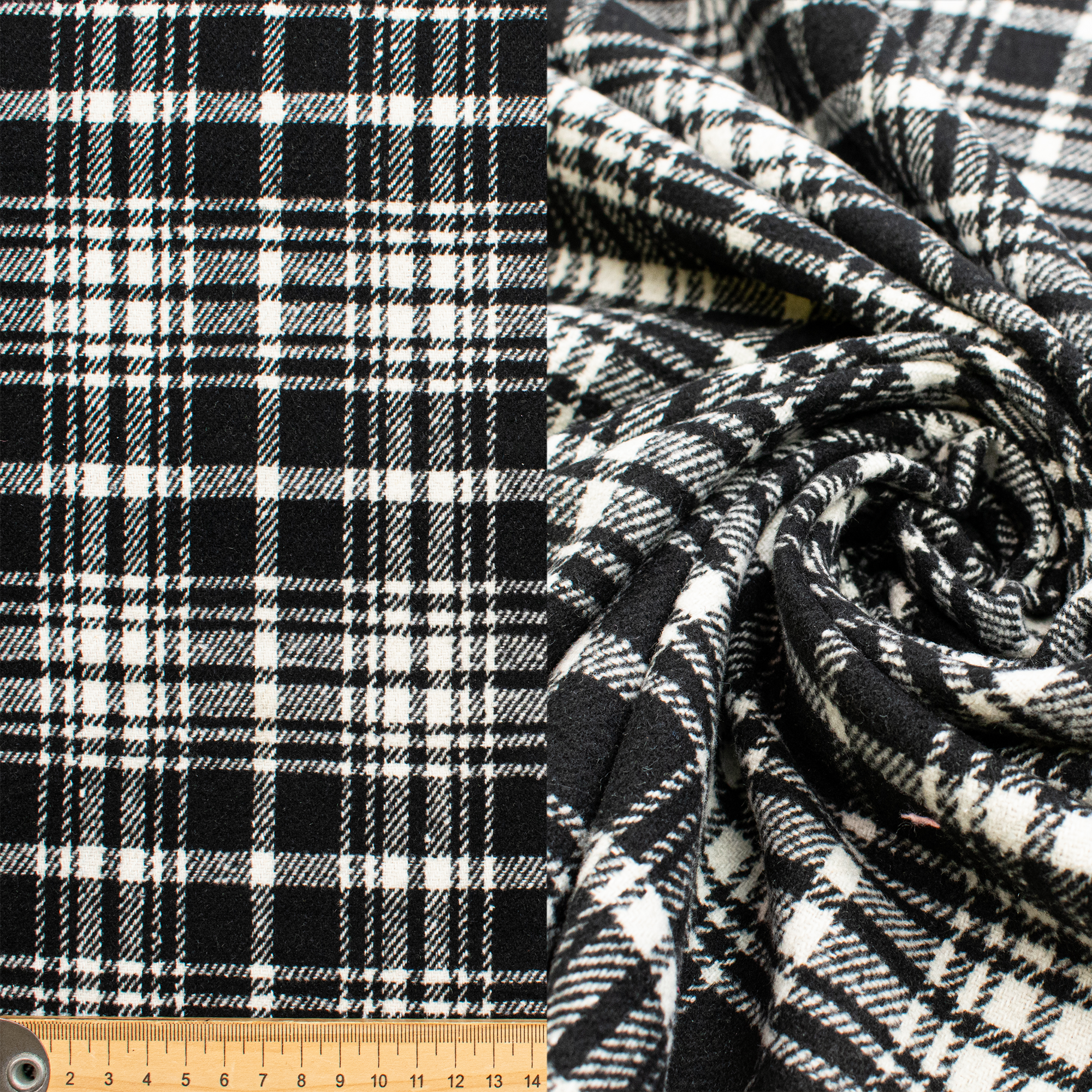 Wool Melton Checks