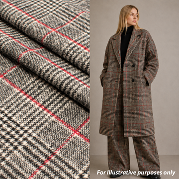 Wool Melton Checks Design WM56