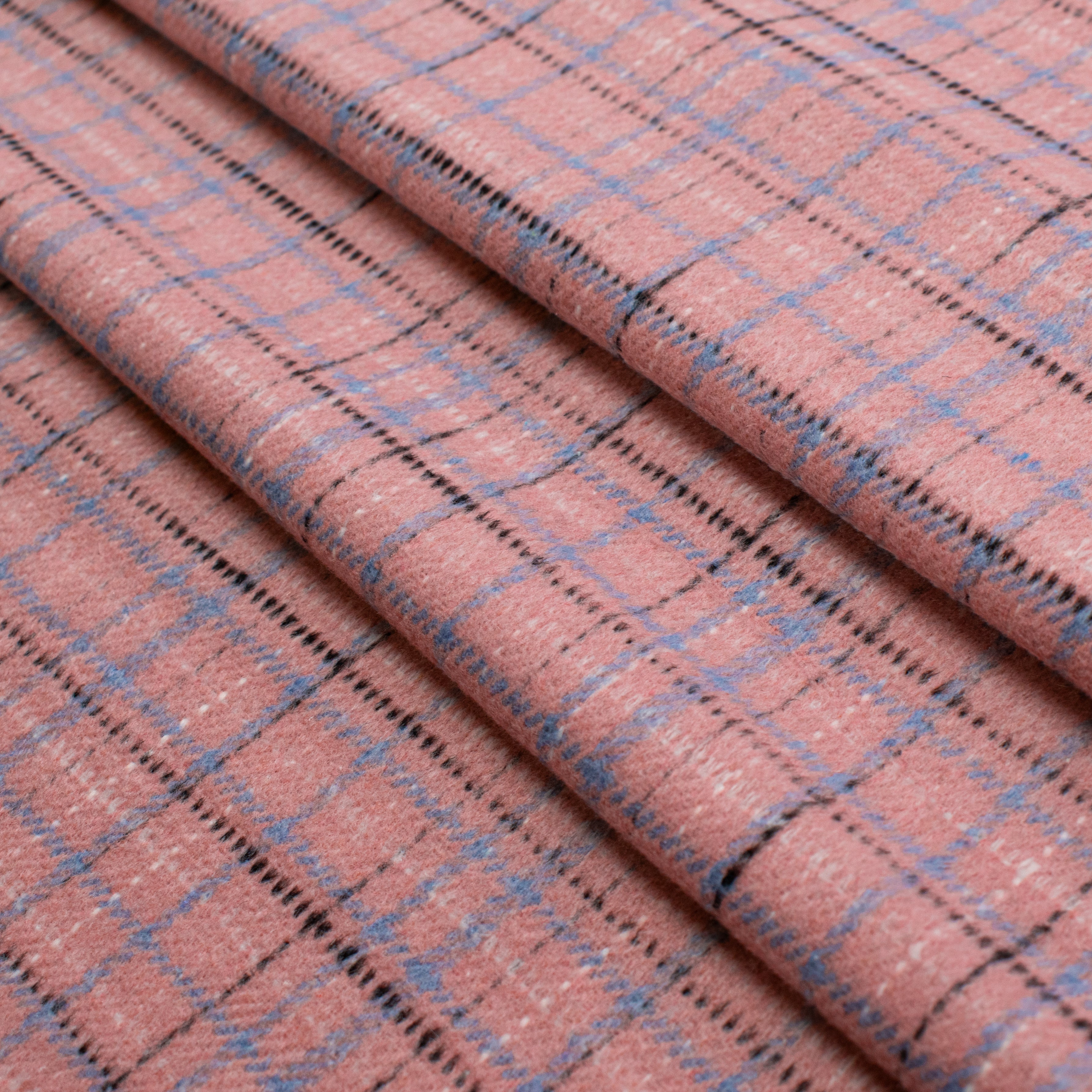 Wool Melton Checks Design WM59