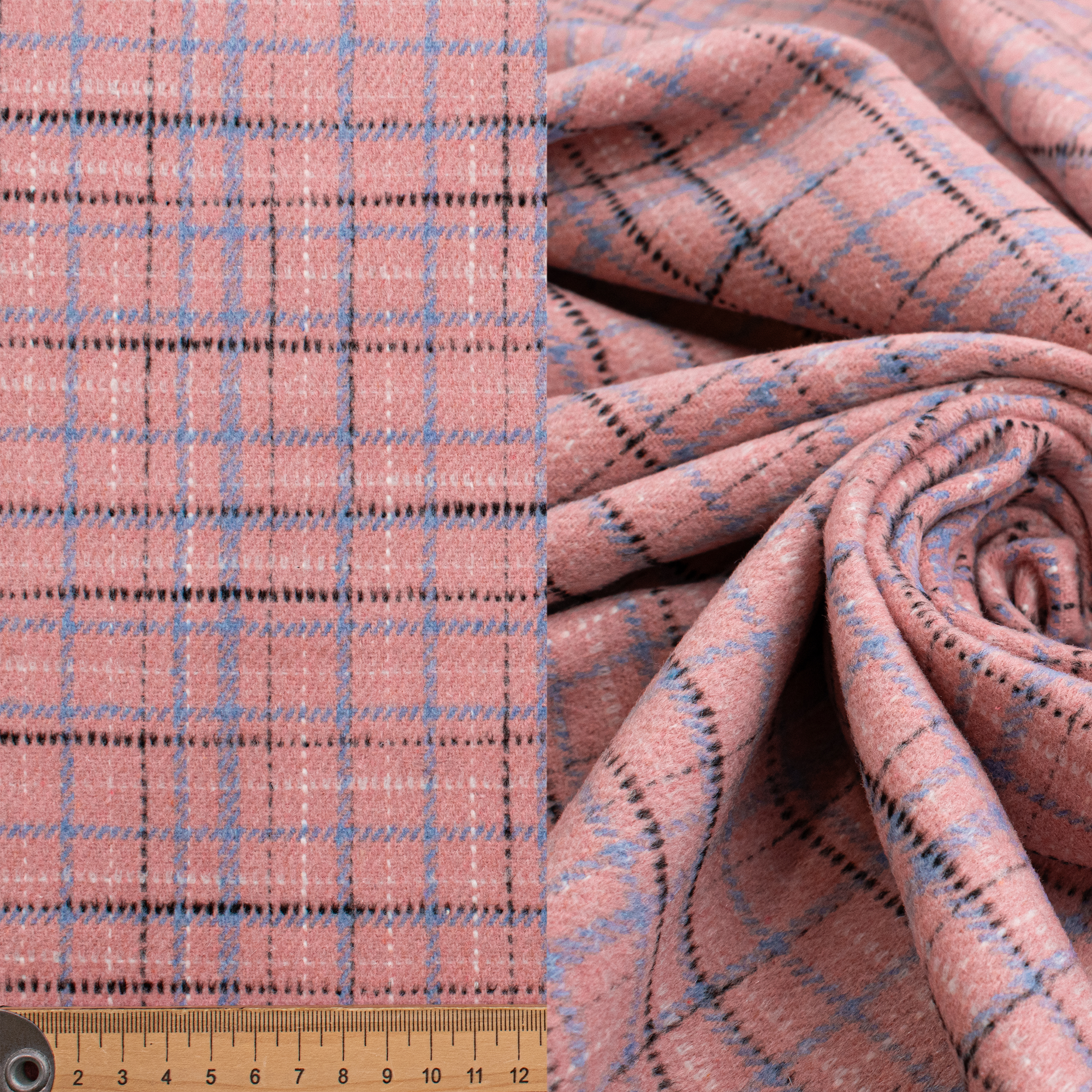 Wool Melton Checks