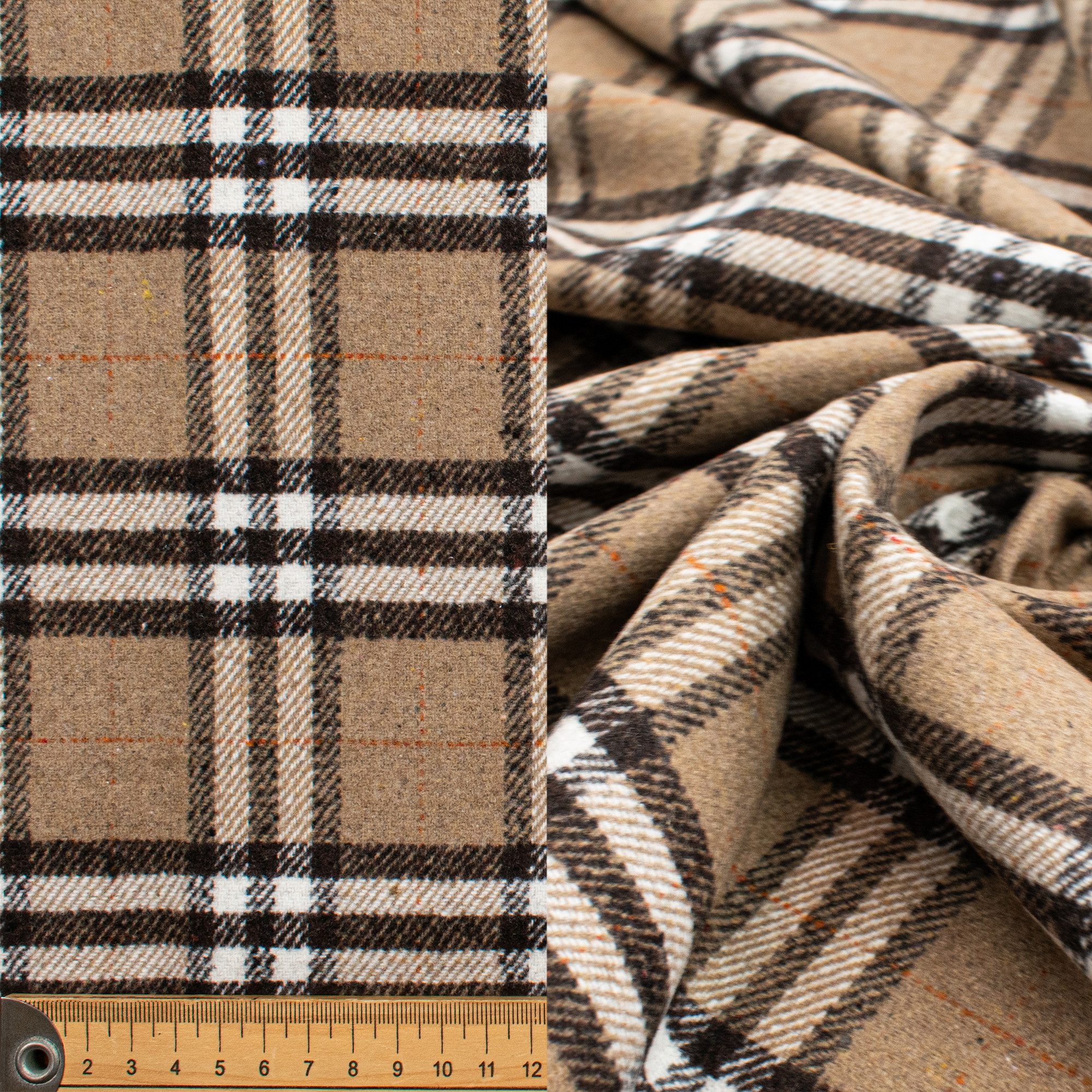 Wool Melton Checks