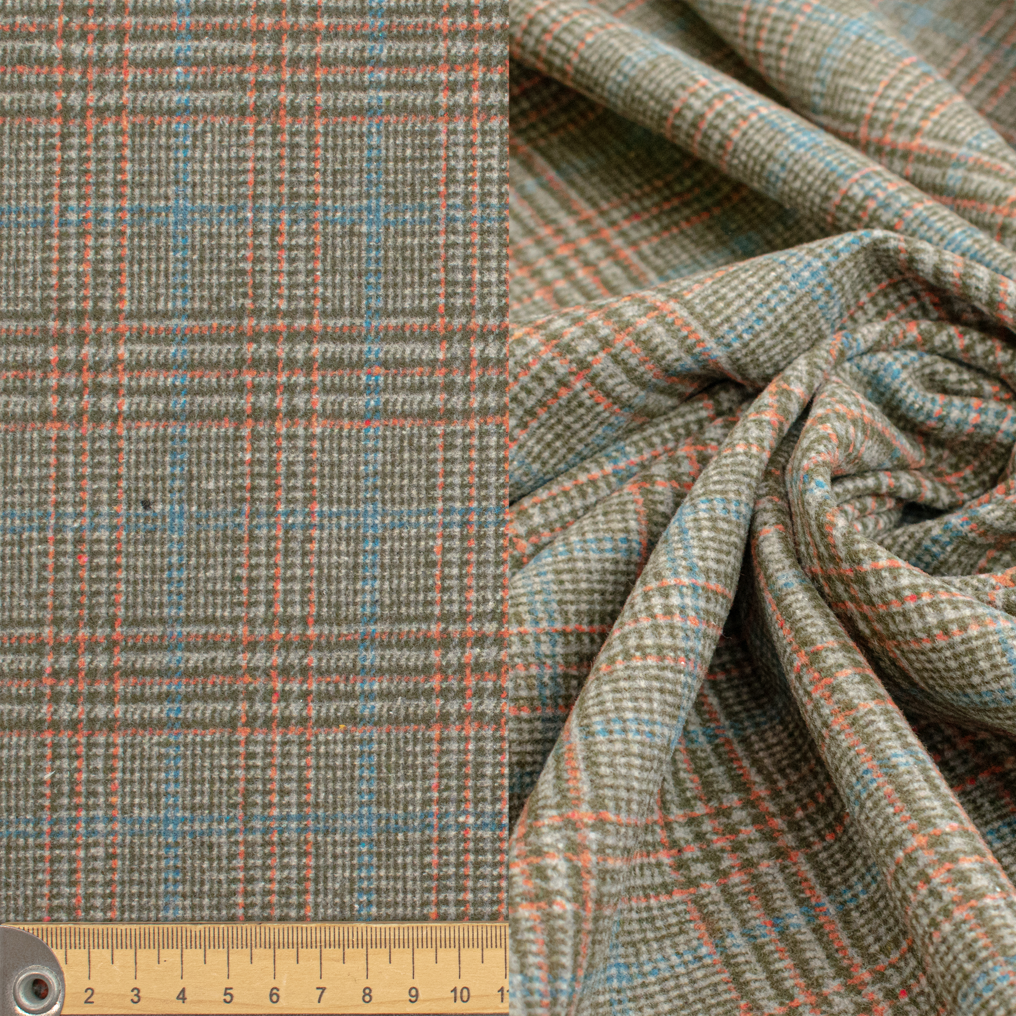 Wool Melton Checks
