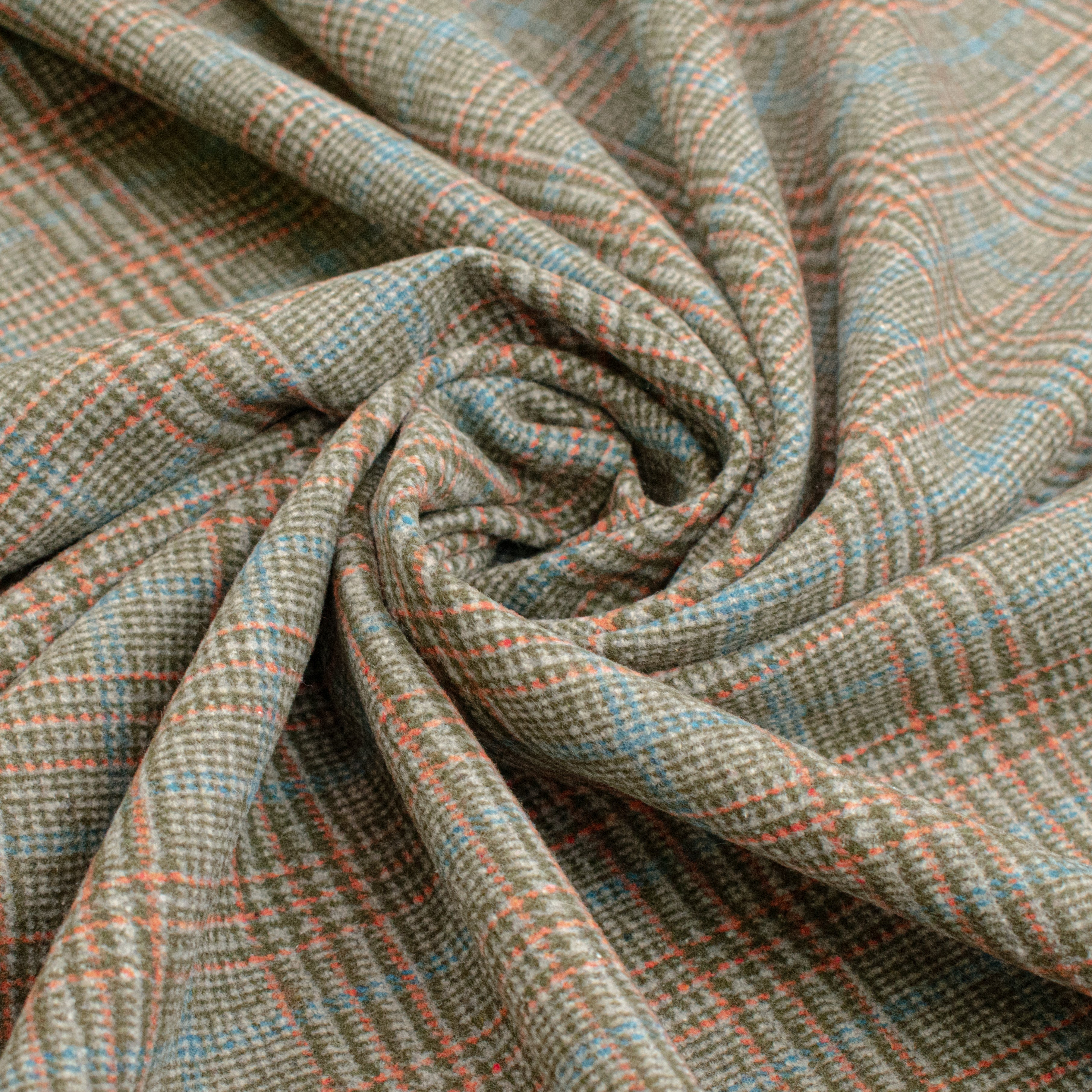 Wool Melton Checks Design WM66