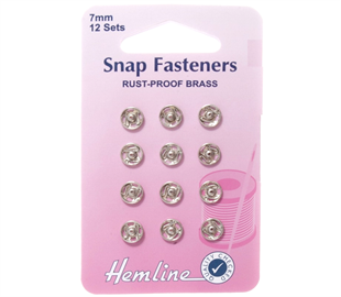 Hemline Snap/Fast - NICKLE - 7MM