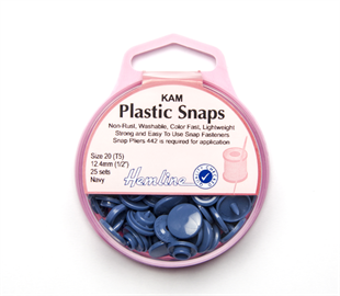 Hemline - Hangsell Kam Snap - 12.4MM X 25 - NAVY