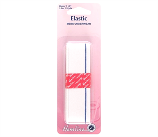Hemline Elastic - Mens Underwear - 1.2m x 28mm