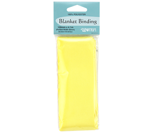 Uni-Trim Blanket Binding 10cm x 4.1m - Yellow