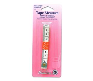 Hemline Tape Measure - Metric & Imperial 12MM (1/2")