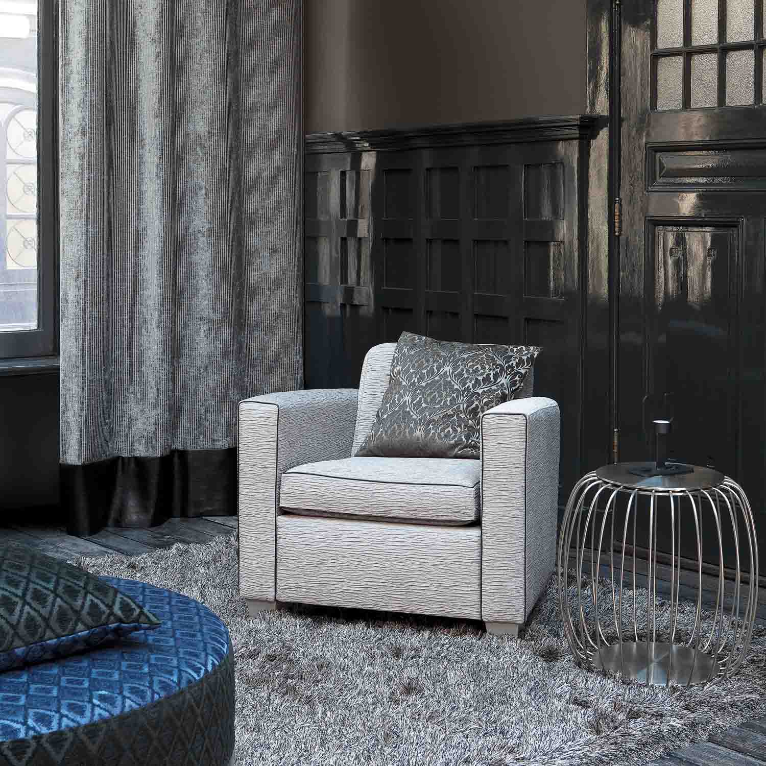 Milano by Zepel Curtaining/Upholstery Wave Texture Chenille