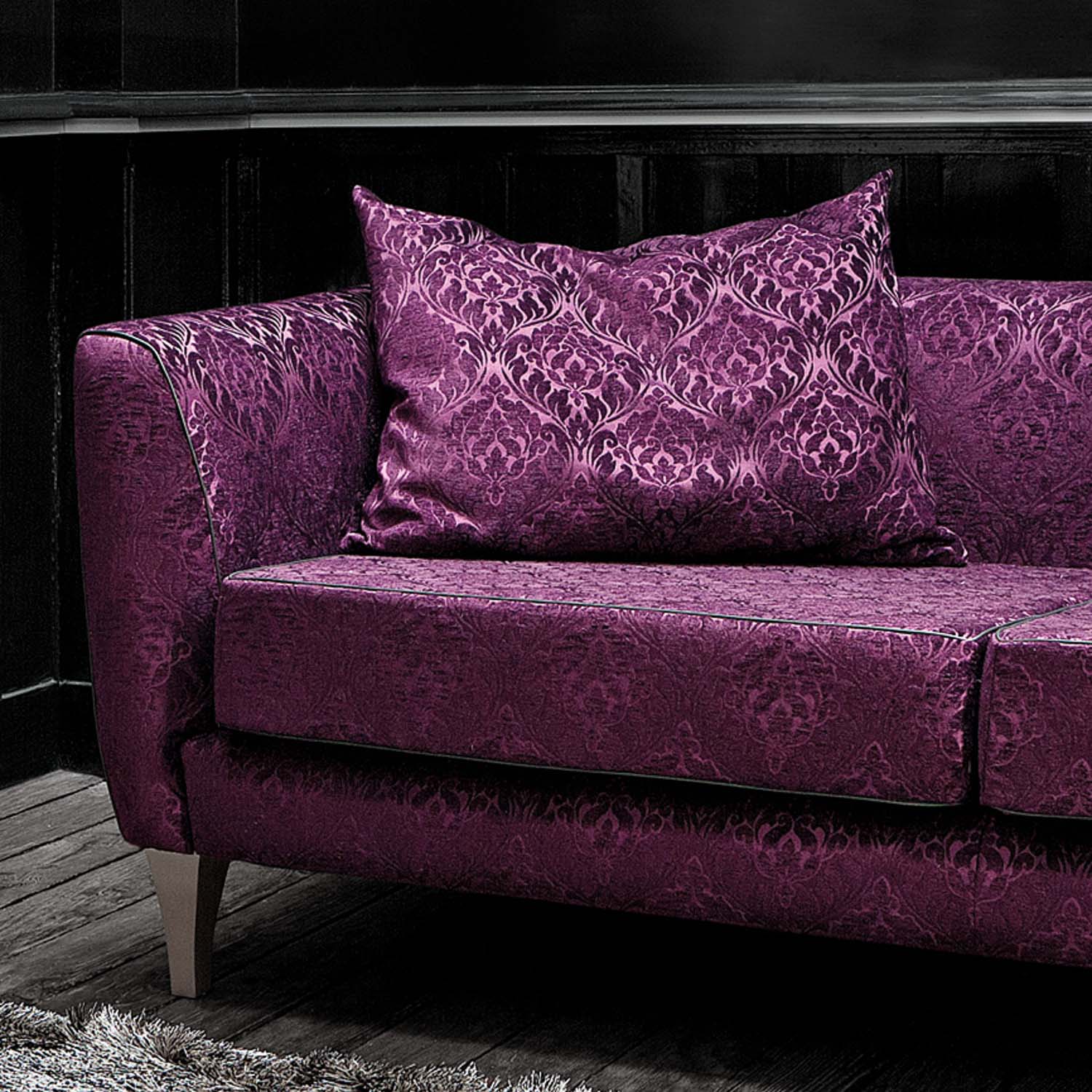 Rimini by Zepel - Curtaining/Upholstery Vintage Flower Chenille