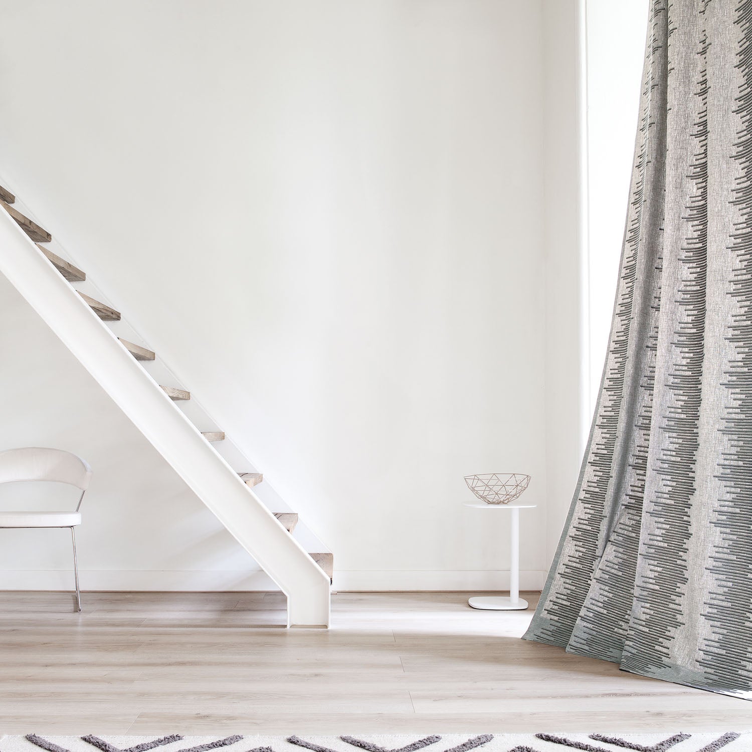 Dash by Zepel - Curtaining/Upholstery Embroidery Stripes Linen Look