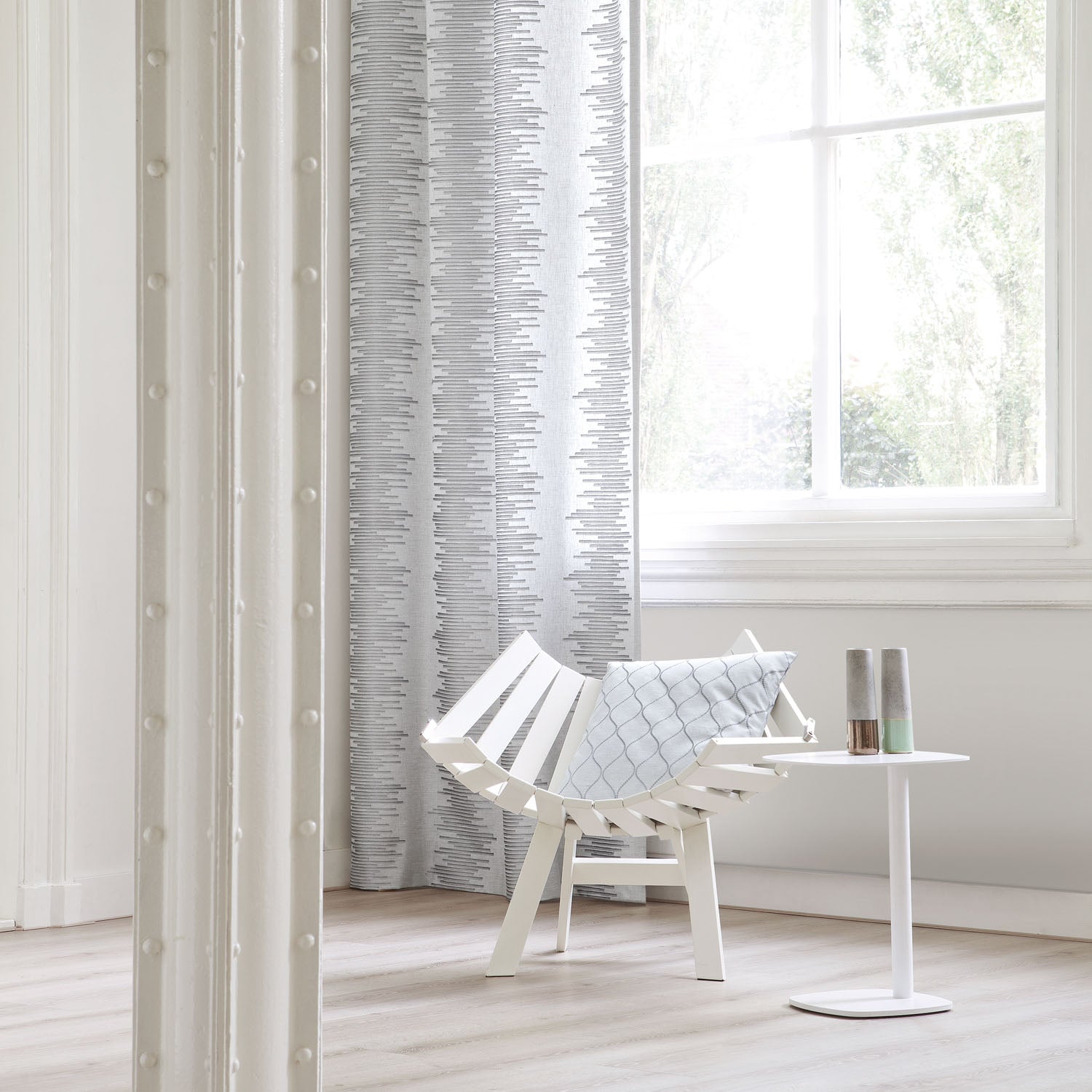 Dash by Zepel - Curtaining/Upholstery Embroidery Stripes Linen Look