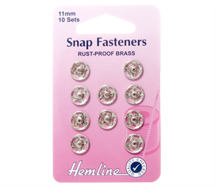 Hemline Snap/Fast - NICKLE - 11MM