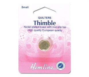 Hemline Thimble Brass - Non Slip Premium - Small