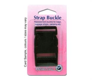 Hemline Strap Buckle - 25MM Black