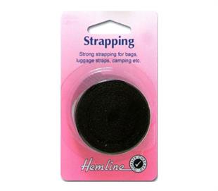 Hemline Strapping for Bags - 25MM Black