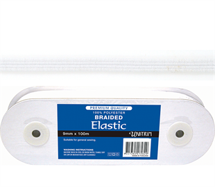 Uni-Trim Elastic Premium Braided - 3mm White