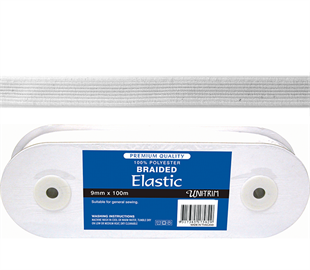 Uni-Trim Elastic Premium Braided - 7mm White