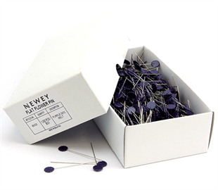 Newey Flat Flower Pins - Steel 0.6 x 50mm - Purple 1000pcs