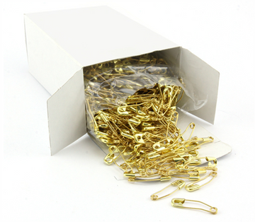 Newey Safety Pins Curved 38mm - Brass 1000pcs