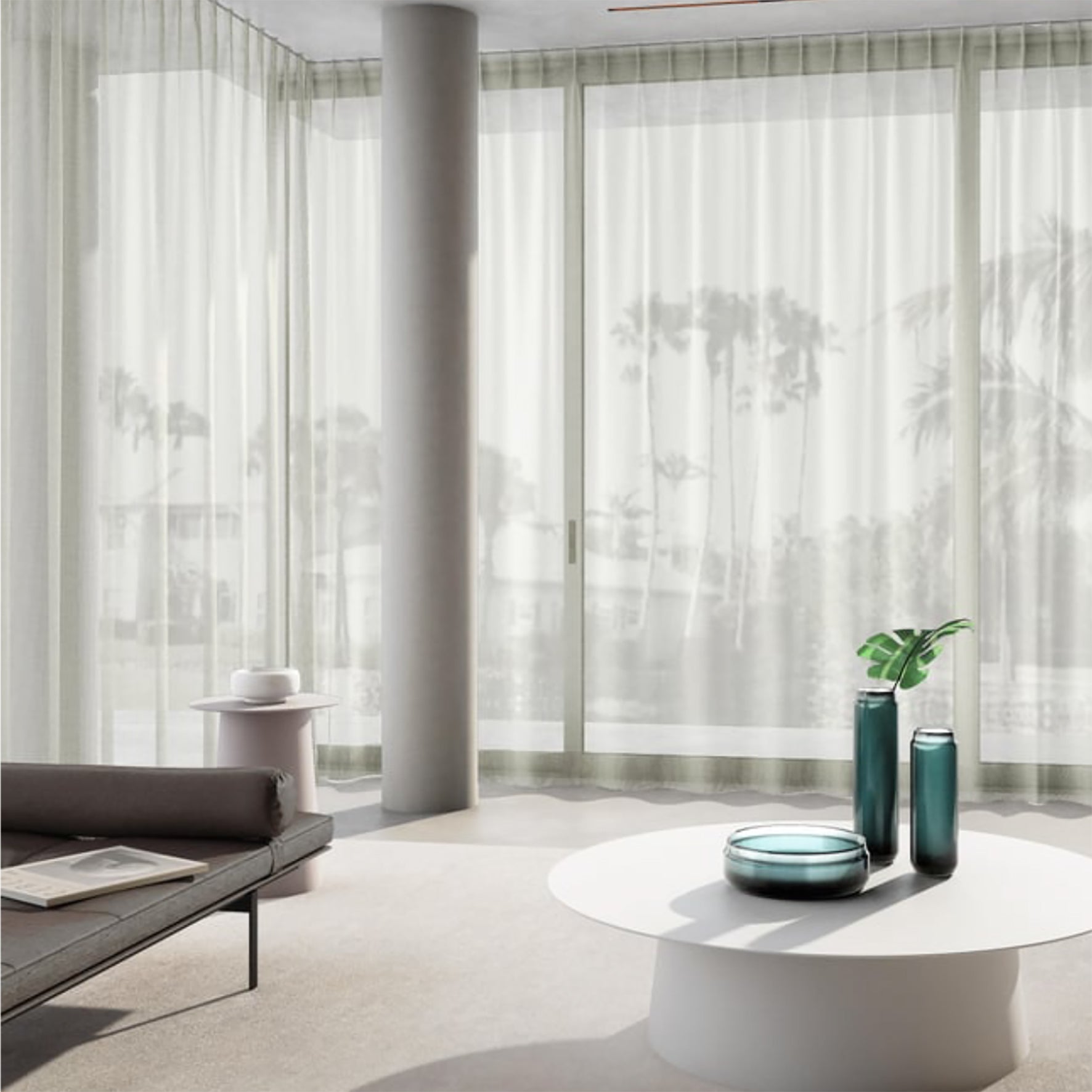 Twister by Zepel Curtain Sheer Fabric