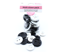 Buttons - Bulkpack - Multi Clown Pack 01
