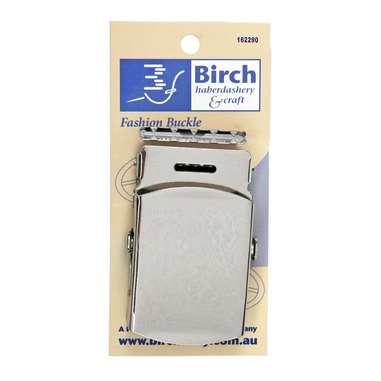 Birch Metal Men's Belt Fashion Buckle Silver