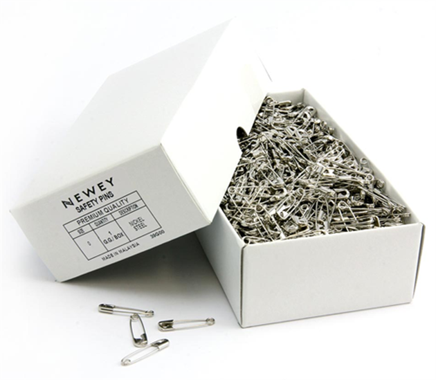 Newey Safety Pins Steel 23mm - Silver 1728pcs